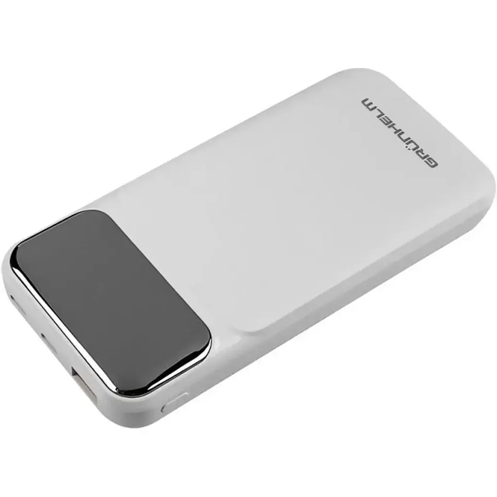 Портативная батарея Grunhelm Power Bank 10.000 mAh ЦБ-00267676 белая - фото 2