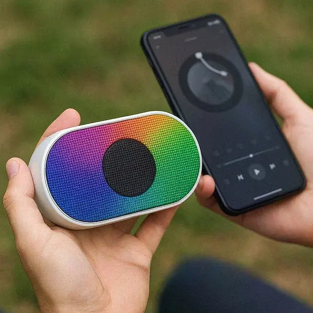 Бездротова Bluetooth колонка SPS L-003 BT портативна з RGB підсвіткою та слотом TF - фото 3