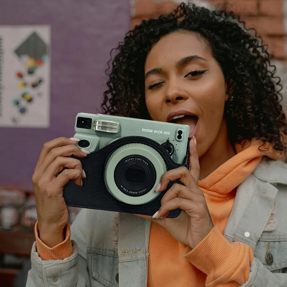 Набір камера Fujifilm Instax Wide 400 Фотопапір 20 шт. Чохол Фотоальбом на 64 фото чорний - фото 4