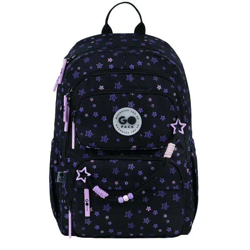 Рюкзак GoPack Education 120M-1 Stars Чорно-фіолетовий (GO26-120M-1) - фото 3