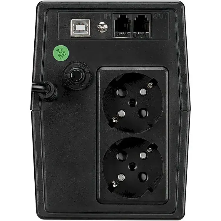 ИБП FSP iFP-800, 800ВА/480Вт, LCD, Schukox2. 230V/50Hz, USB, Black - фото 3