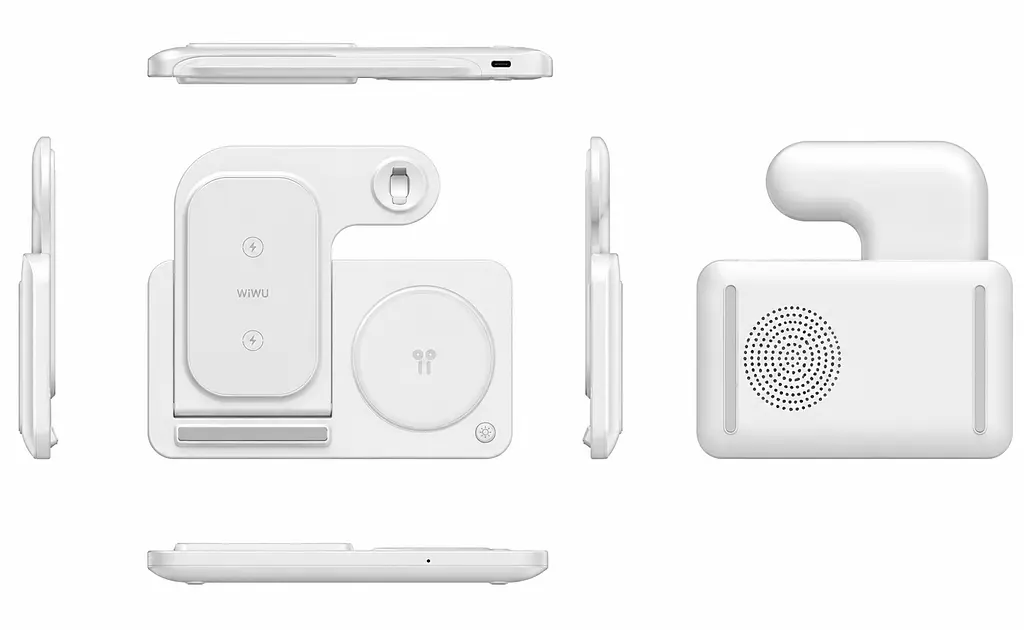Бездротова зарядна станція WiWU WI-W020 3в1 15W для iPhone, Apple Watch та AirPods - фото 6