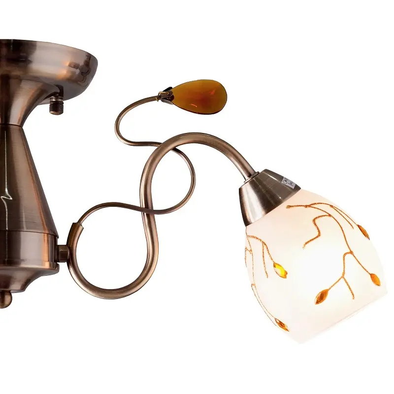 Люстра потолочная Brille классическая E14 60W G (LK-167C/3) - фото 4