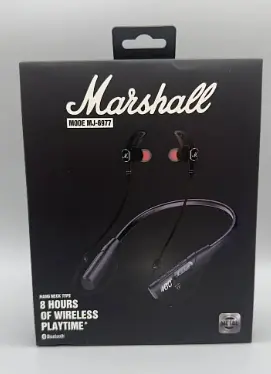 Бездротові навушники Marshall MJ-6977 Bluetooth 5.3 з мікрофоном LED дисплей чорні - фото 3