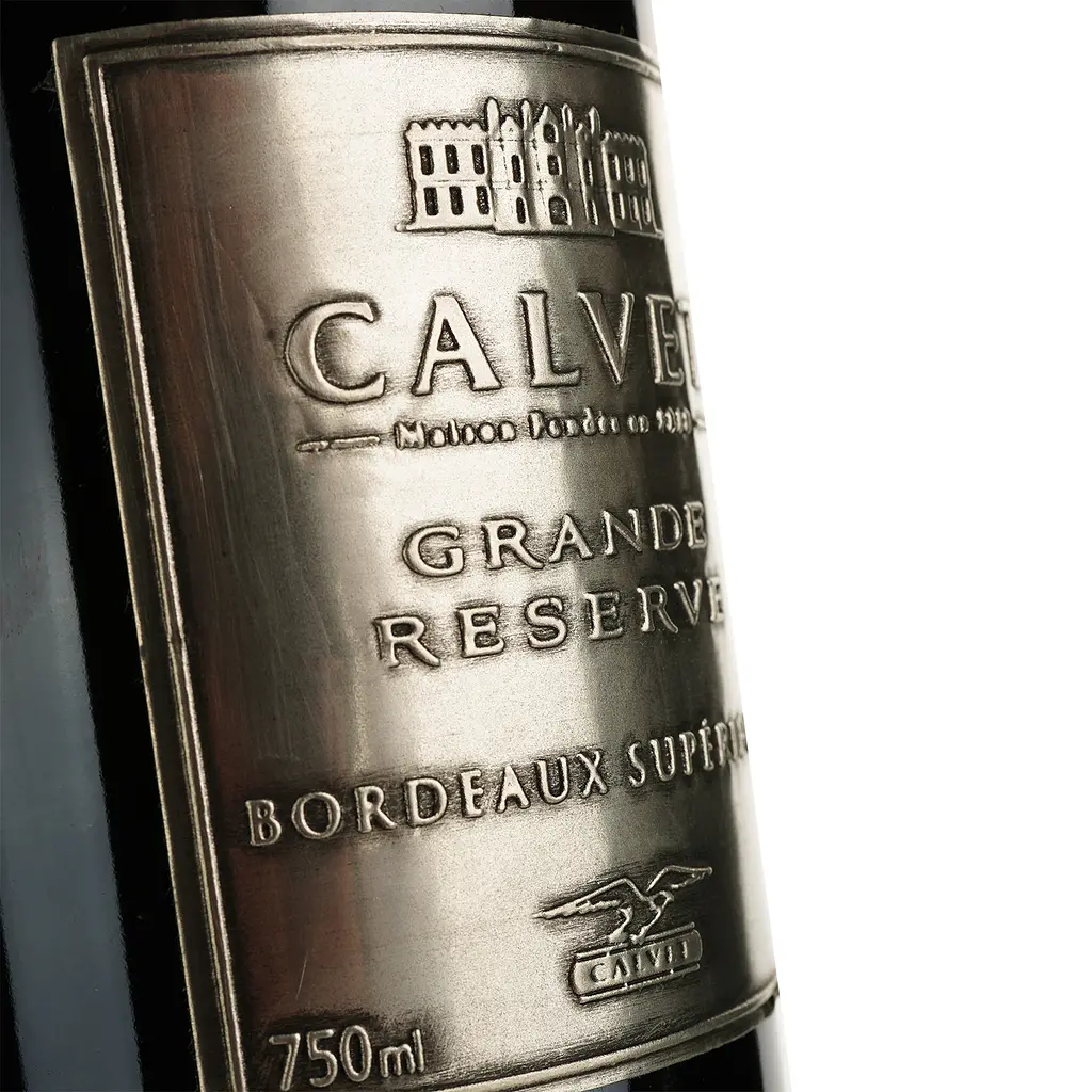 Вино Calvet Grande Reserve Metal Bordeaux Superieur AOC красное сухое 0.75 л - фото 3