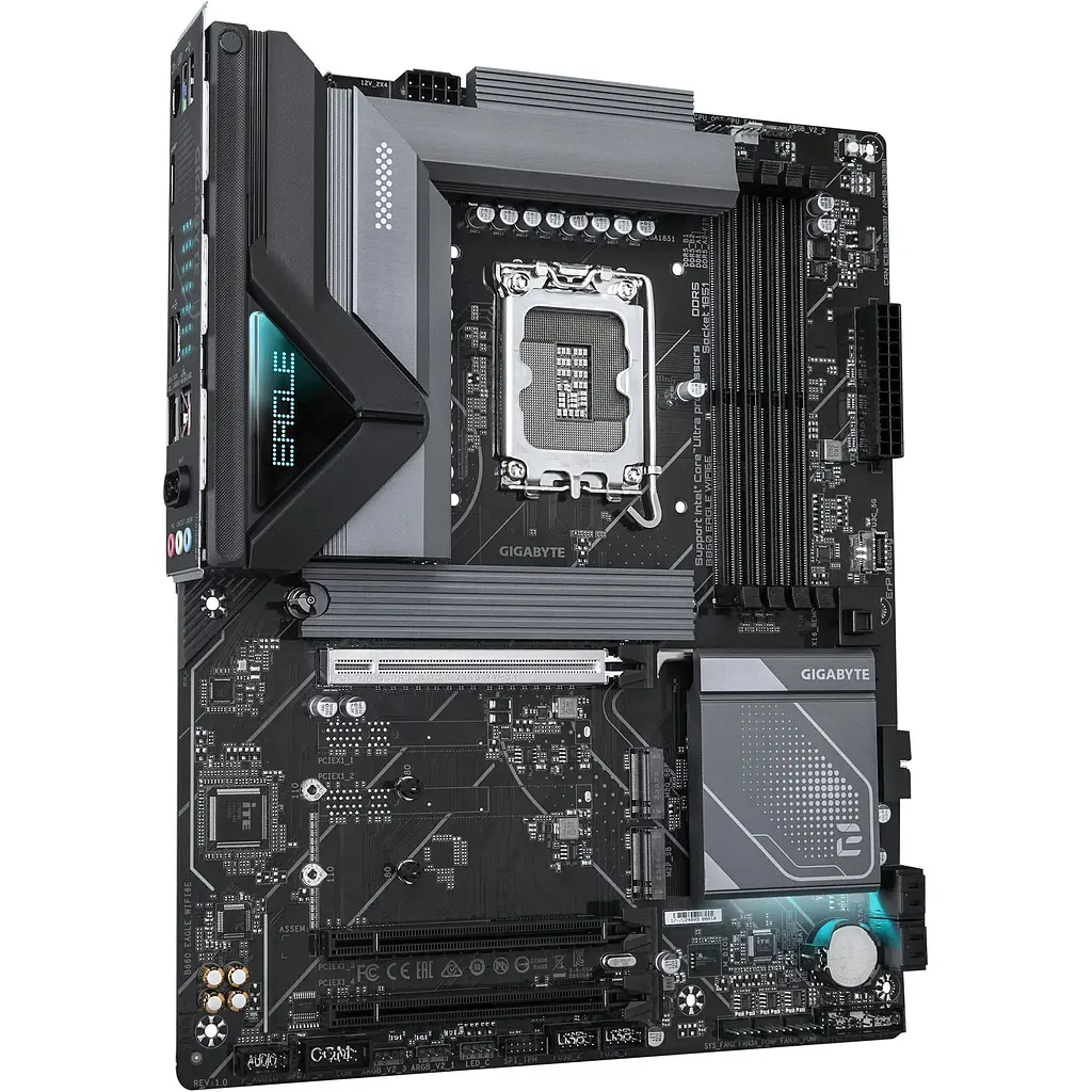 Материнська плата Gigabyte B860 EAGLE WIFI6E s1851 B860 4xDDR5 M.2 Wi-Fi BT HDMI DP ATX - фото 2