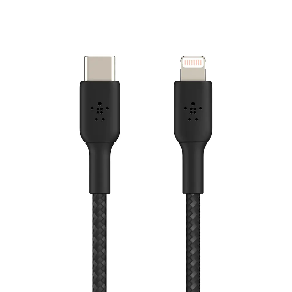 Кабель Belkin USB-C > Lightning заряджання/синхронізації 2м, 30Вт, Type-C, плетений, чорний teh0013728 - фото 5