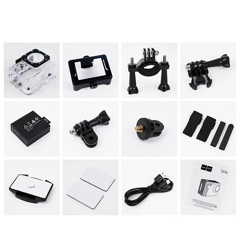 Экшен камера Hoco DV100 sports camera Black - фото 9