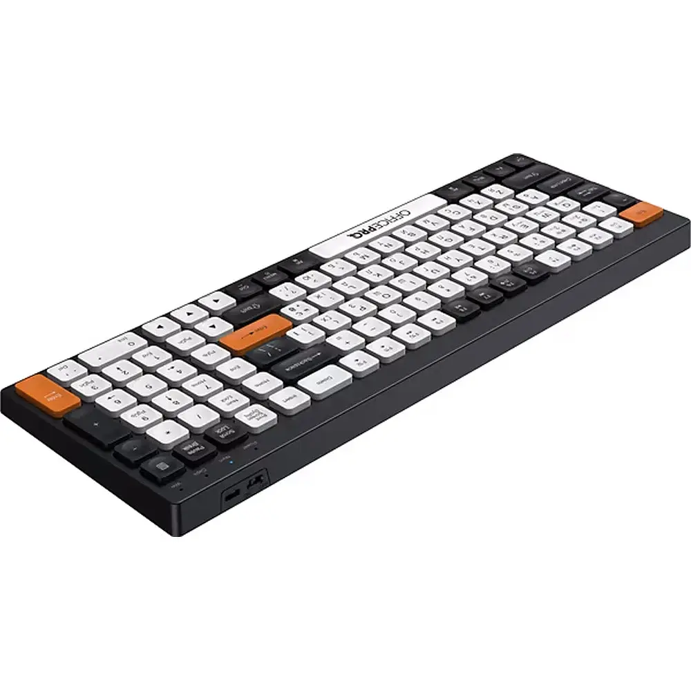 Bluetooth Клавіатура OfficePro SK985BO Wireless/Bluetooth Black/White UA - фото 4