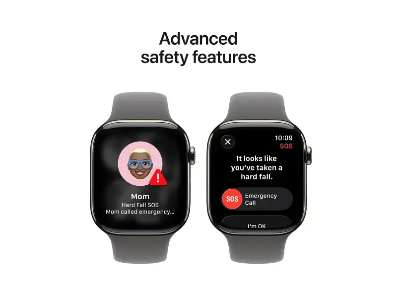 Смарт-годинник Apple Watch Series 11 GPS + Cellular 46mm Natural Tit. Case w. Stone Gray Sport Band - M/L (MFCX4) - фото 5