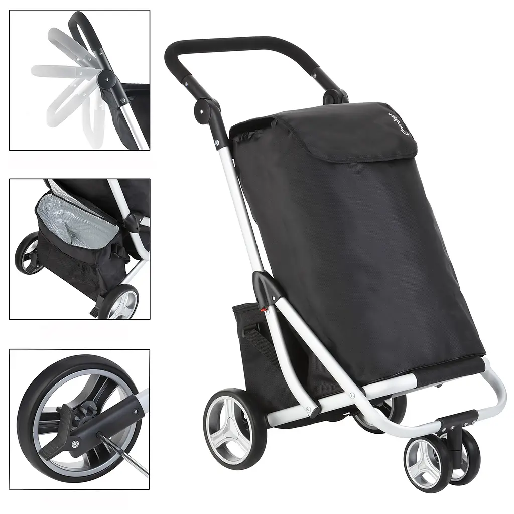 Сумка-візок ShoppingCruiser 3 Wheels Black (604349) - фото 3