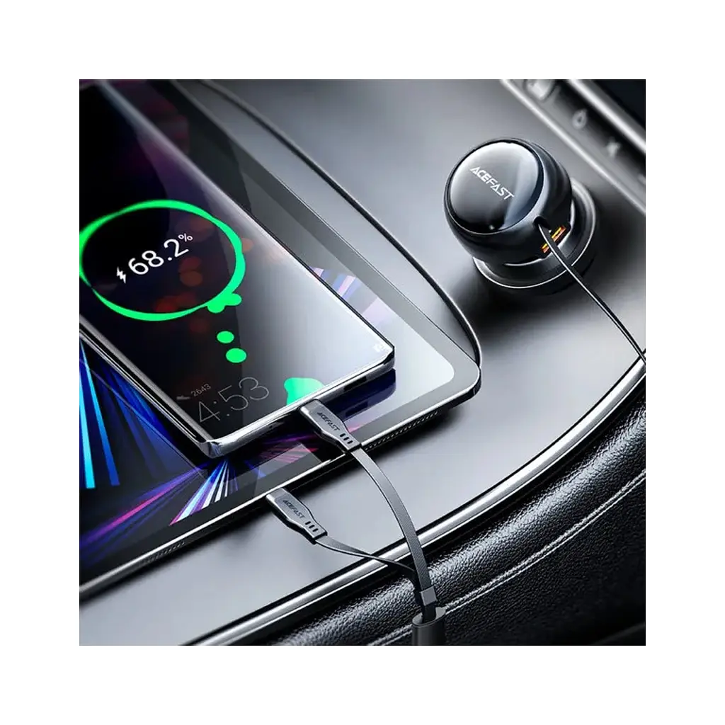 Зарядний пристрій Acefast 3xUSB 53W (2xUSB-C+USB-A) + cable USB-C 2in1 B13 (6974316282921) - фото 7
