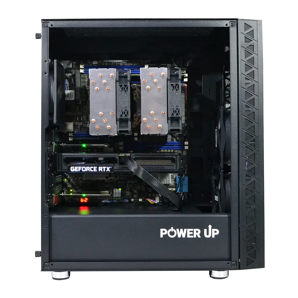 Двопроцесорна робоча станція Power Up #363 Xeon E5 2699 v3 x2/64 GB/HDD 1 TB/SSD 512 Gb/GeForce RTX 4060 8 Gb - фото 3