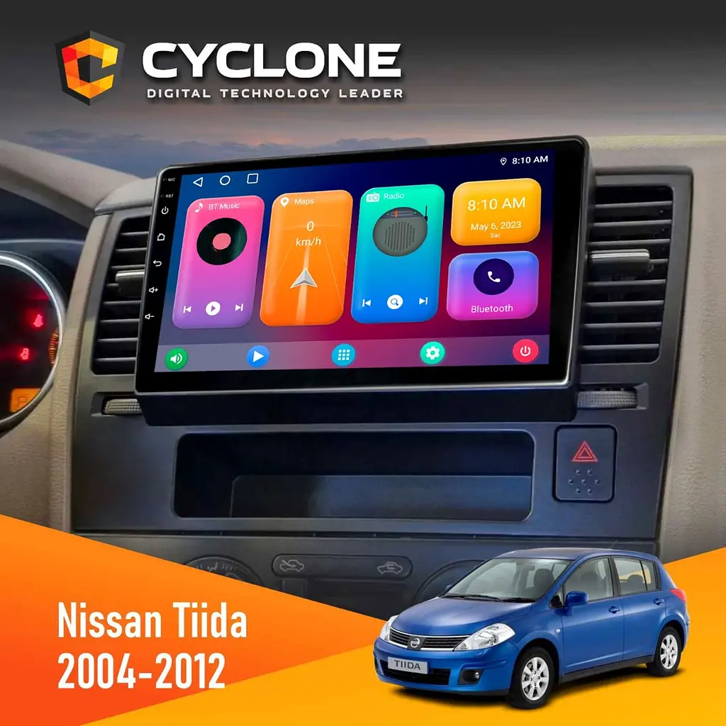 Штатна магнітола Nissan Tiida 2004-2012 Cyclone C9-001 2x32 CPL Cyclone (НФ-00004430)