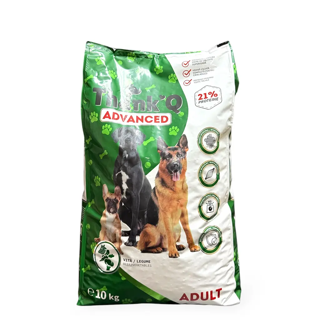 Сухий корм для дорослих собак всіх порід Thank'Q Advanced Adult 10 кг з яловичиною