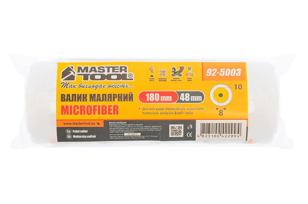 Малярний валик Mastertool 48 х 180 x 8мм мікрофібра - фото 3
