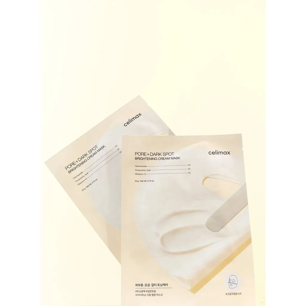 Крем-маска для освітлення пор та темних плям Celimax Pore+ Dark Spot Brightening Cream Mask - фото 2