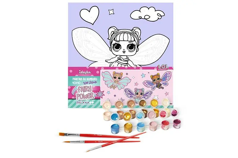 Набір для розпису за номерами 40x40 см KHO1091 "L.O.L. Fairies Sweetiefly" Ideyka - фото 2