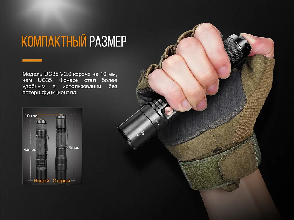 Фонарь ручной Fenix UC35 V20 CREE XP-L HI V3 - фото 9