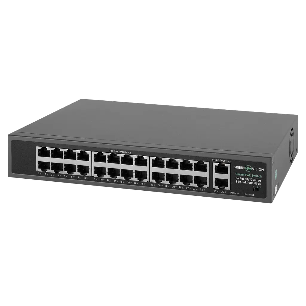 Комутатор мережевий POE GV-017-D-24+2PG - фото 2