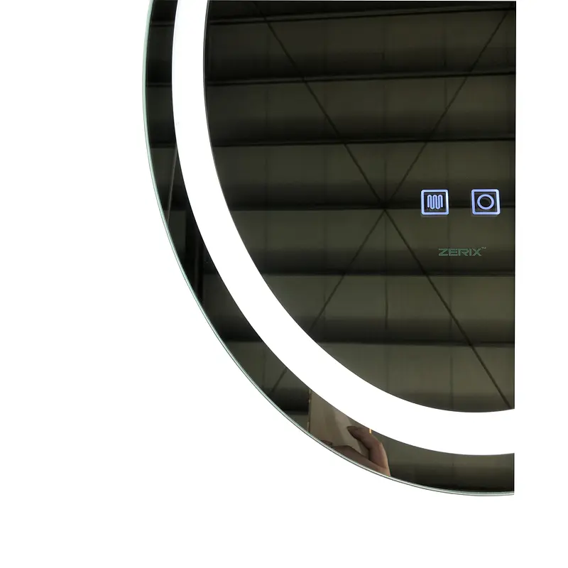 Дзеркало Zerix Fusion MV01-50x70 з LED Touch, Anti-fog, димером, регулятором яскравості ZX6067 - фото 3