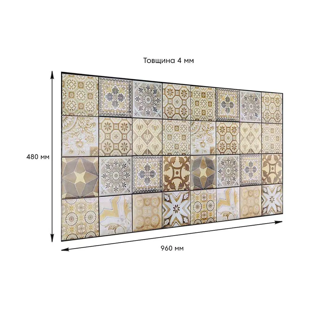 Декоративна панель Sticker Wall ПВХ 960х480х4мм D SW-00001777 - фото 3