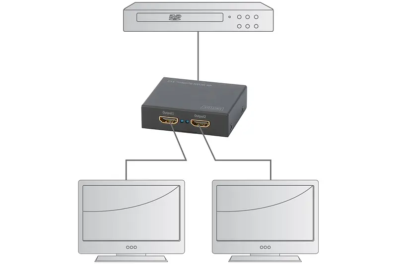 Удлинитель Digitus 4K HDMI Splitter, 2-port teh0013694 - фото 5
