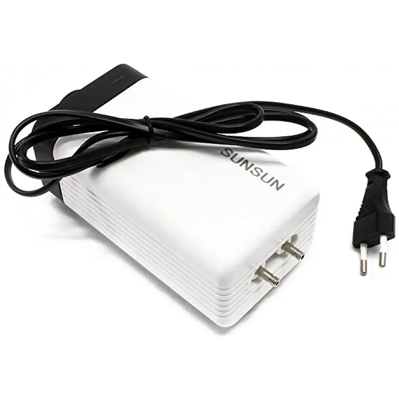 Компрессор для аквариума SunSun CT-402 регулируемый двухканальный 4 Вт 2х2.8 л/мин до 330 л - фото 3