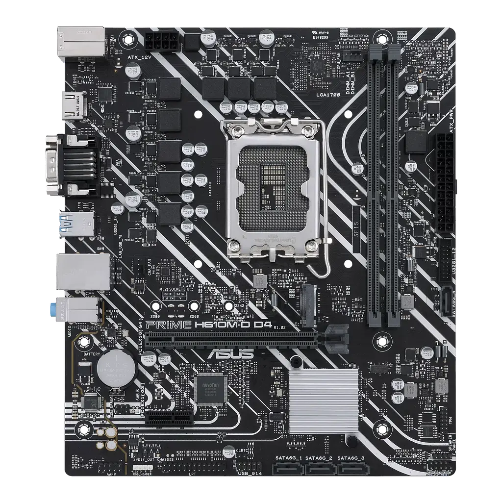 Материнська плата Asus H610M-D Prime D4 LGA 1700 (PRIME H610M-D D4)