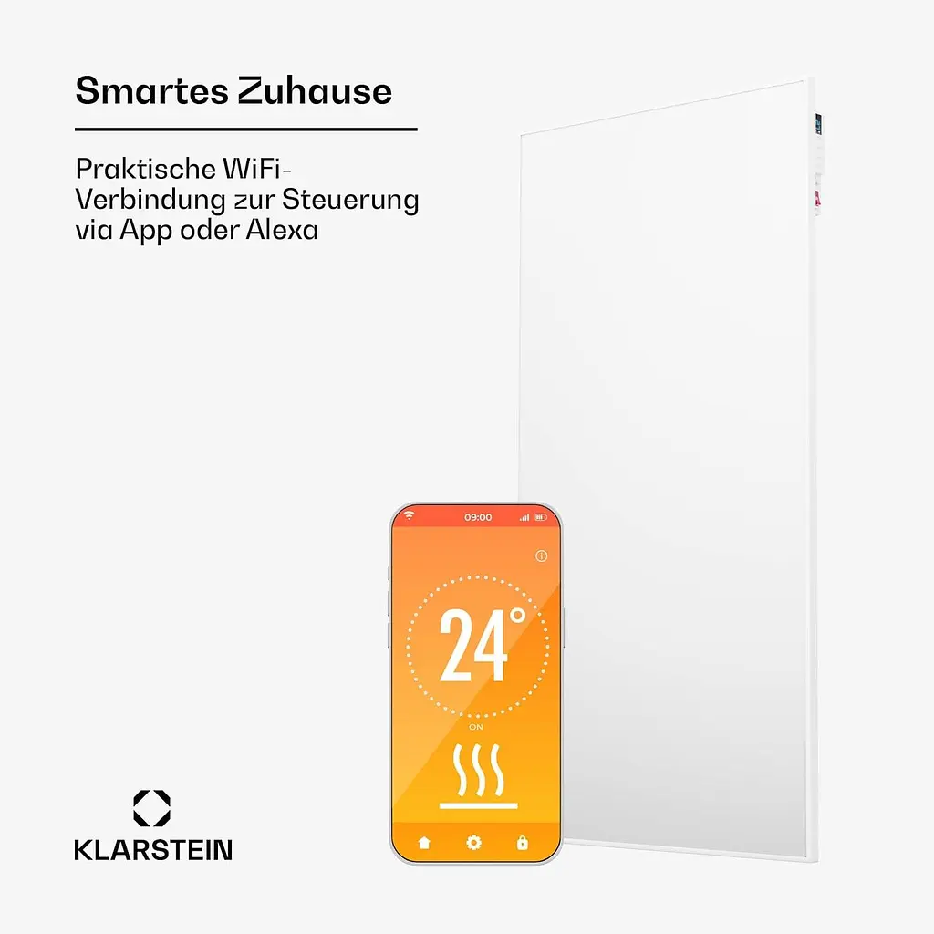 Инфракрасный настенный обогреватель Klarstein Wonderwall Air Smart 770 (10045443) - фото 2