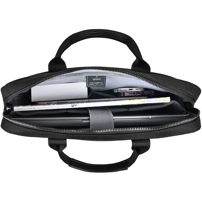 Сумка для ноутбука WiWU Hali Laptop Bag for MacBook 15.6` Black (6976195091755) [98327] - фото 8