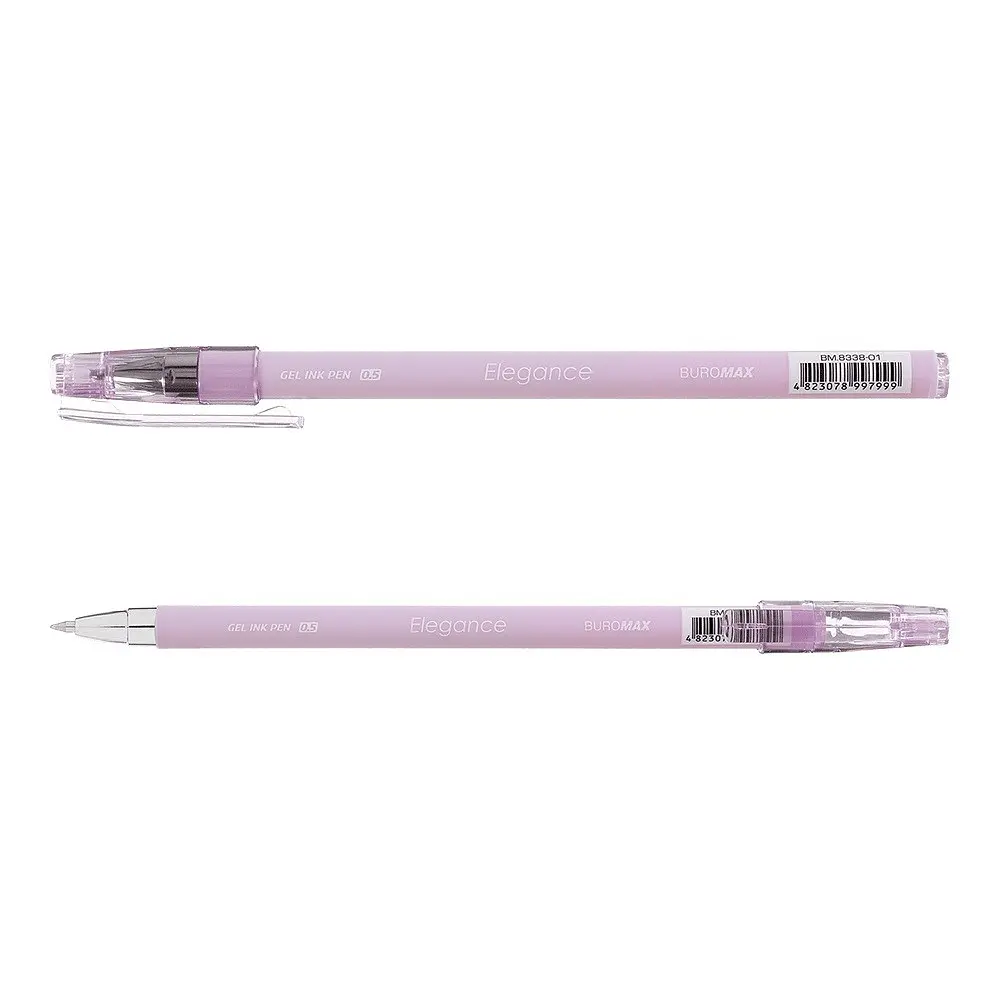 Ручка гелева Buromax Elegance синя 0.5 мм упаковка 12 шт. (BM.8338-01) - фото 3