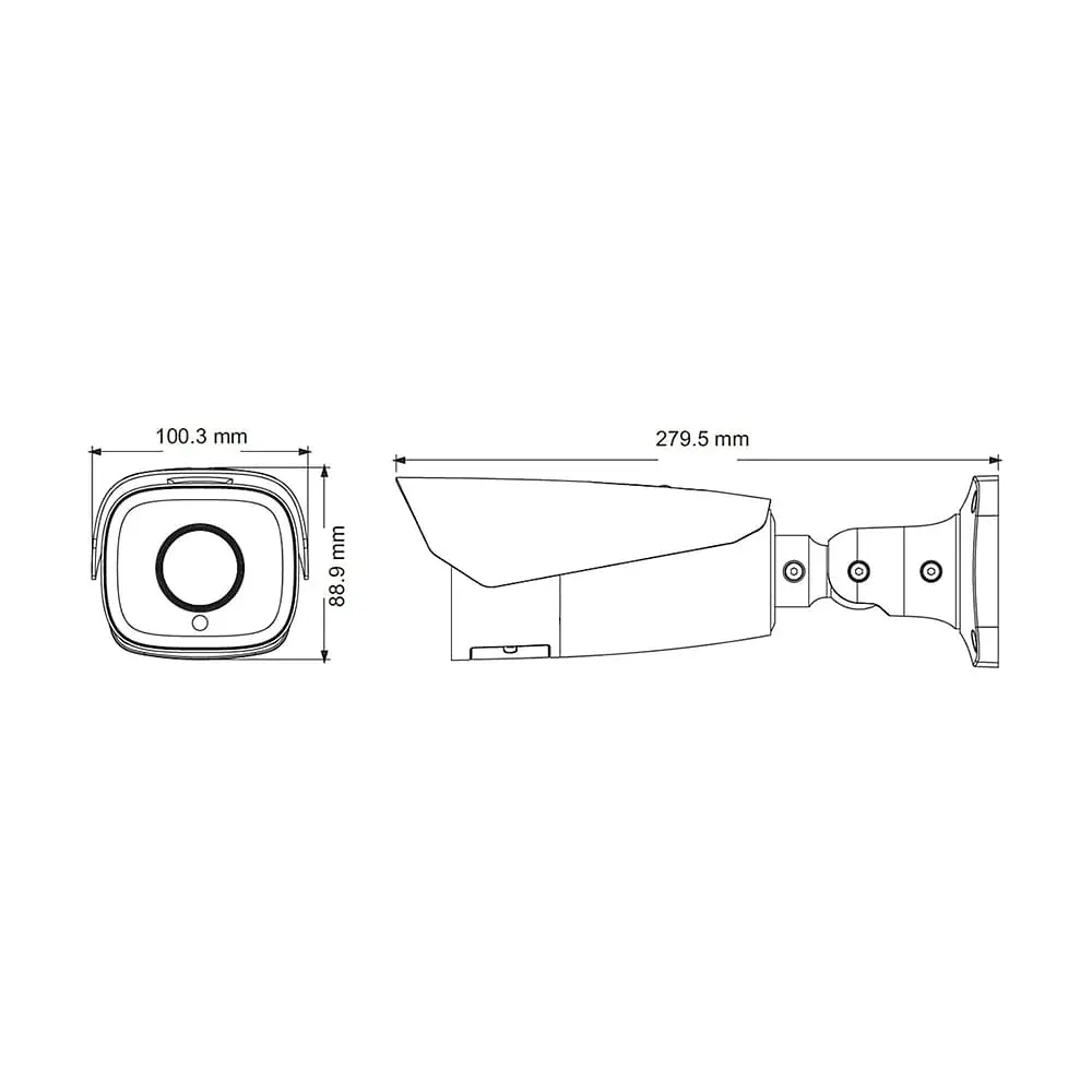 IP-відеокамера 2Mp TVT TD-9423A3-LR f=2.8-12mm з розпізнаванням номерів (77-00186) - фото 4
