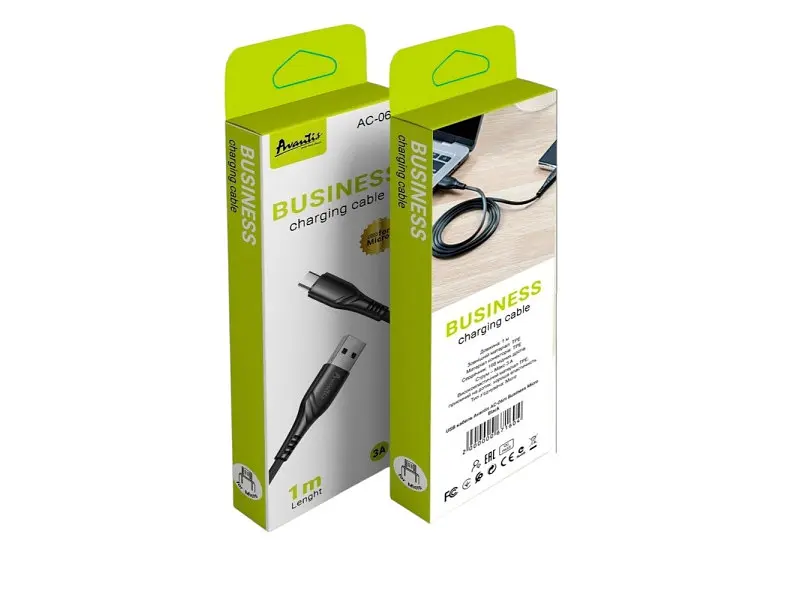Кабель Avantis AC-06m Business Micro Black - фото 2