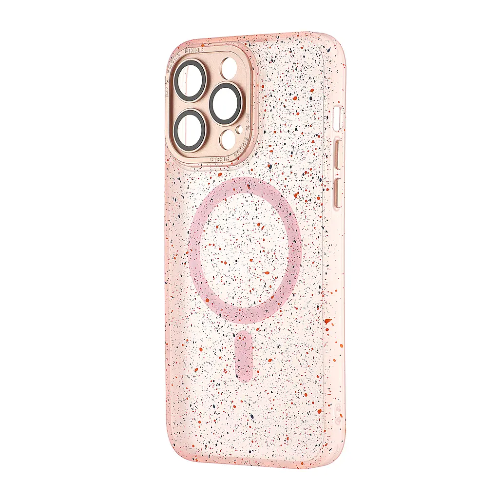 Чохол Splatter with MagSafe iPhone 14 Pro Max Pink