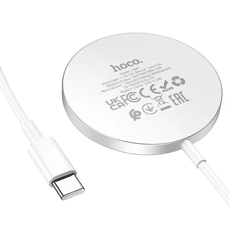 БЗП Hoco CW47 Original series 15W Silver - фото 4