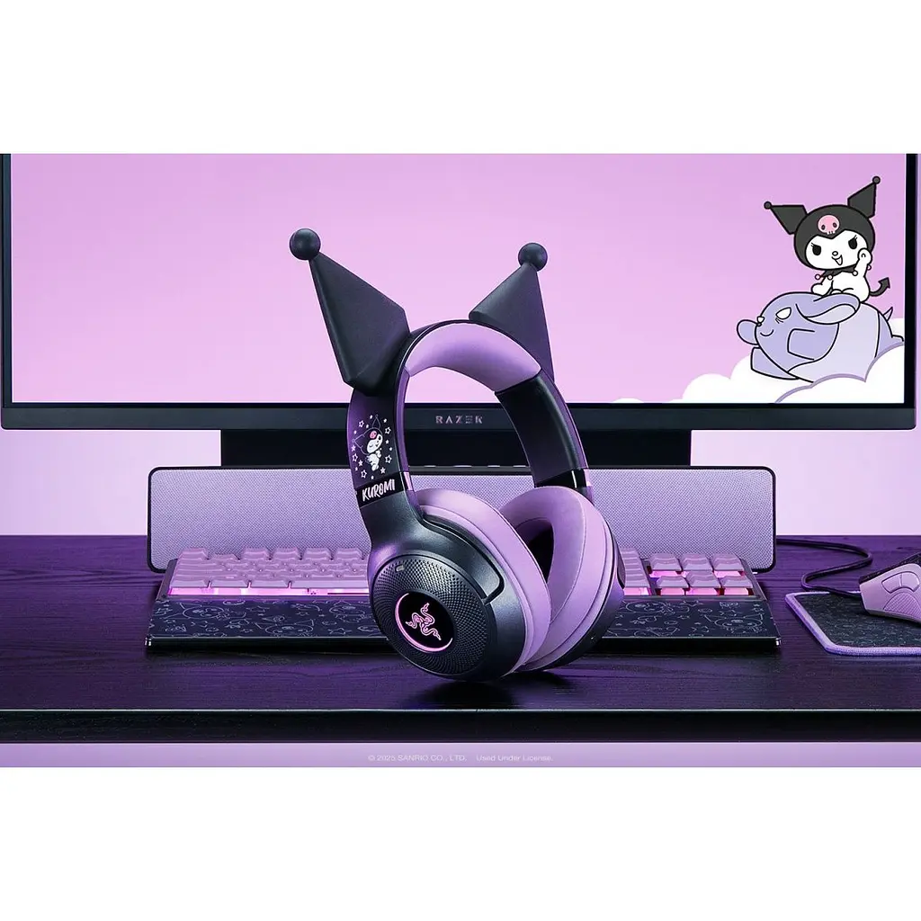 Ігрові навушники Razer Kraken Kitty V2 BT Kuromi Edition (RZ004-04860300) [125244] - фото 5