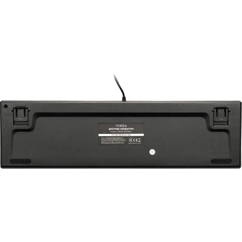 Клавіатура Vinga KBGM-100 LED Blue Switch USB Black (KBGM-100 Black) - фото 5
