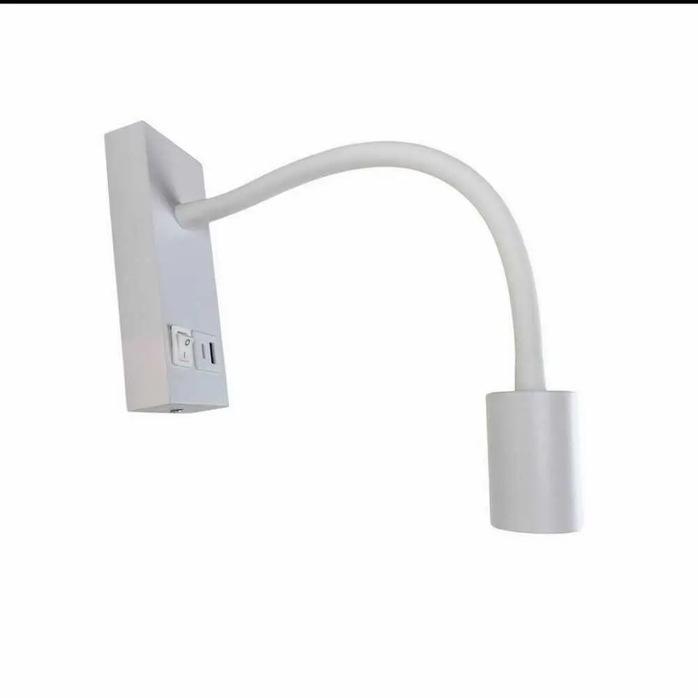 Світильник настінний Violux SNAKE USB+Type-C 5W 4200K 250Lm IP20 білий ( 552002 ) - фото 3
