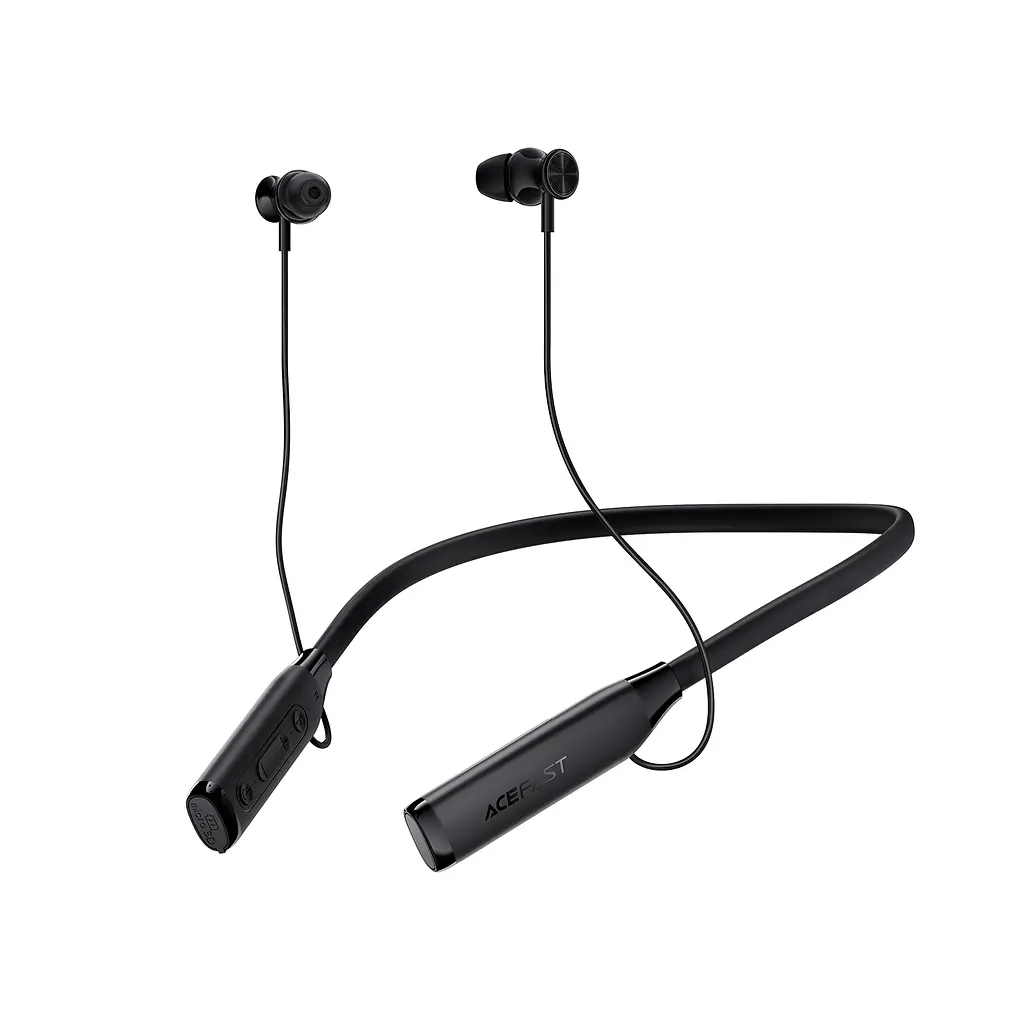 Бездротові спортивні навушники ACEFAST N7 neck hanging wireless earphones Black - фото 3