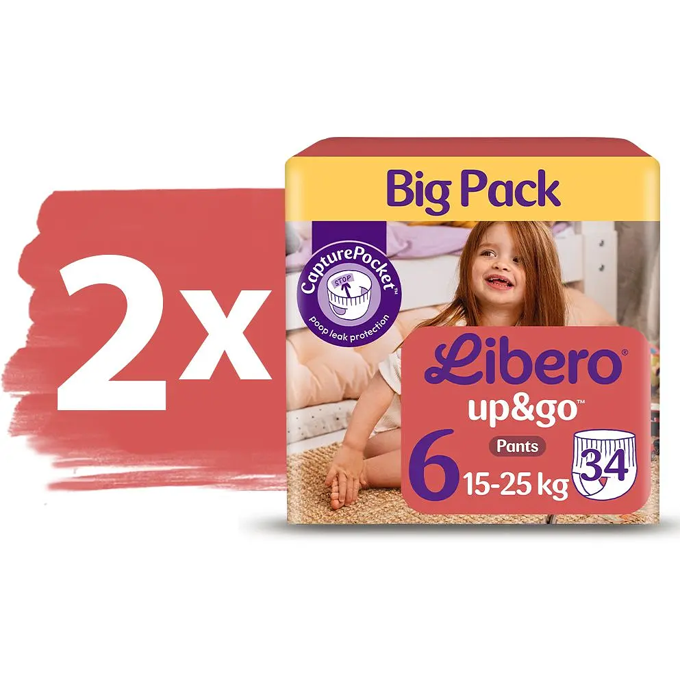 Підгузки-трусики Libero Up&Go 6 (15-25 кг) 68 шт. - фото 2
