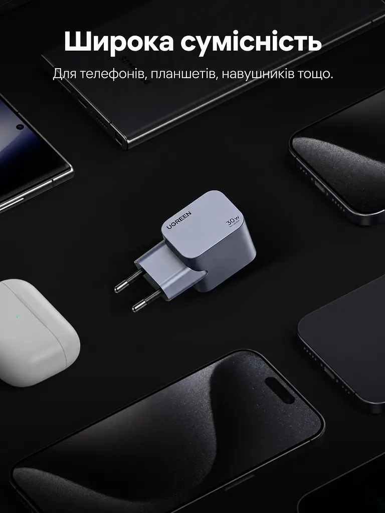 Мережевий GaN-зарядний пристрій UGREEN Nexode Pro X703 1 вихідний порт USB-C (35006) - фото 12