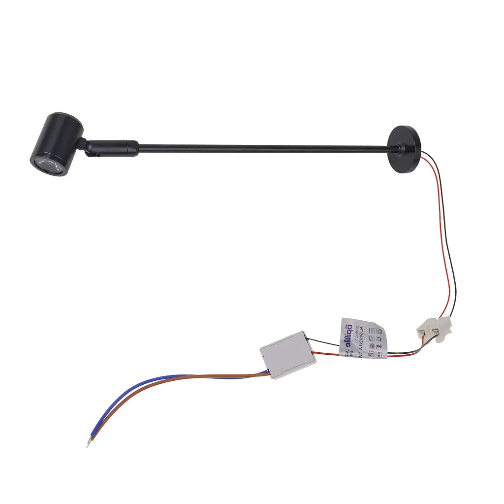 Підсвітка світлодіодна настінна накладна AL-542/1W NW LED BK - фото 4