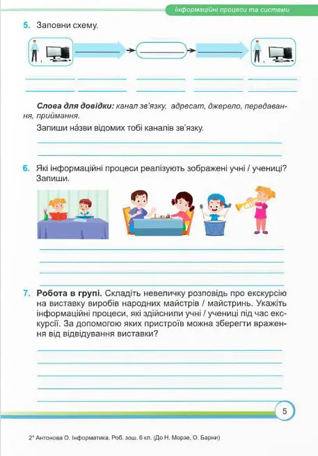 Інформатика. Робочий зошит. 6 клас - Сергій Мартинюк - фото 3