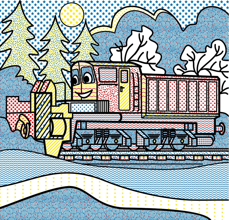 Водяна розмальовка Кристал Бук Залізнична техніка, 8 сторінок (F00026462) - фото 3