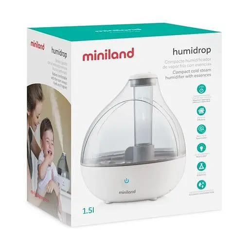 Ультразвуковий зволожувач повітря Miniland Humidrop з функцією ароматизації, білий (89173) - фото 5