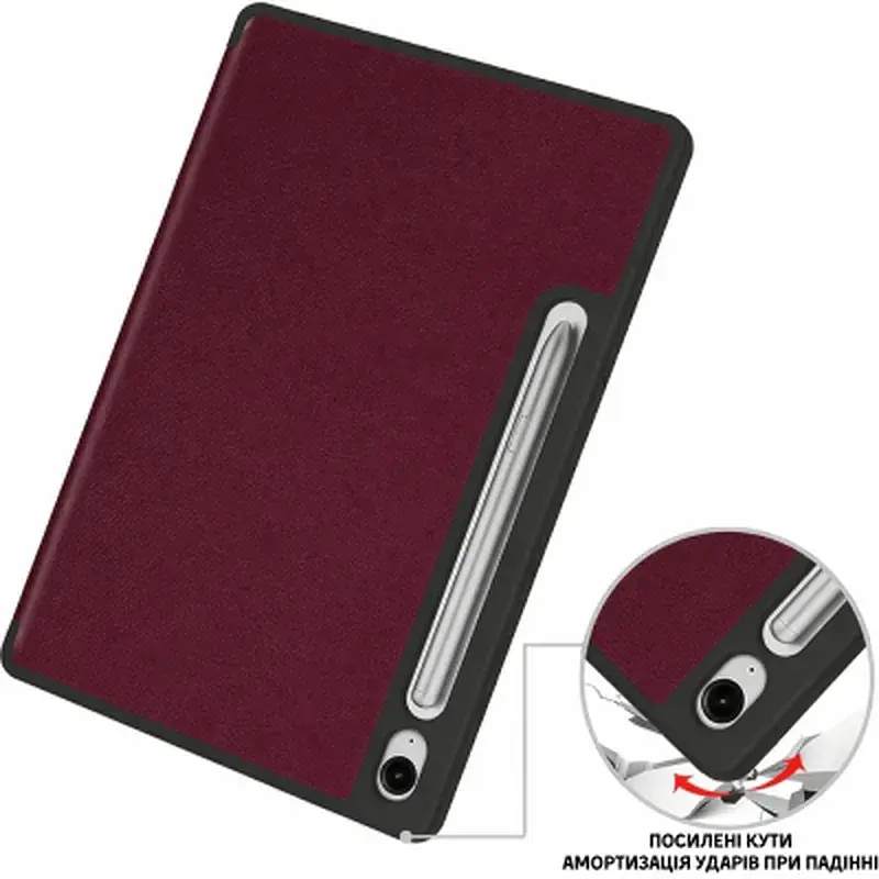 Чохол до планшета BeCover Flexible TPU Mate Samsung Galaxy Tab S10 FE (SM-X520/SM-X526) 10.9" Red Wine (715772) - фото 3