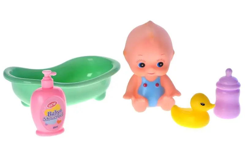 Набір іграшок для ванної страви пупс з ванною Funny Rattle & Bathe BLS885-3 в пакеті YG Toys - фото 3