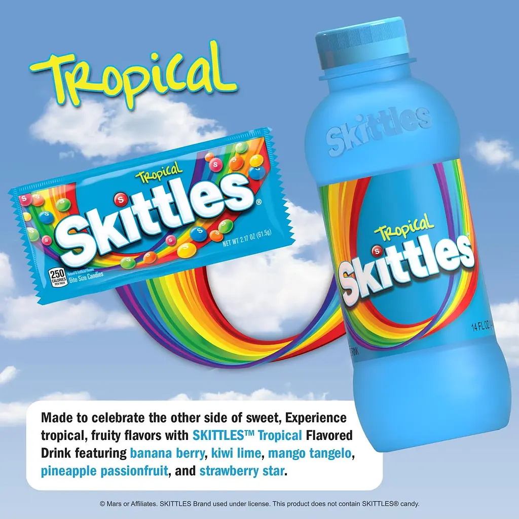 Напій Skittles Drink Tropical 414 мл - фото 2