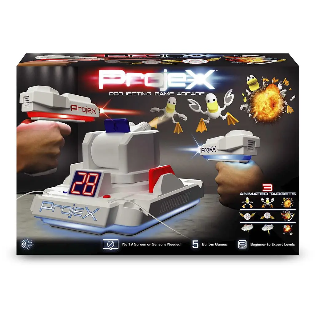 Ігровий набір для лазерних боїв - Проектор Laser X Animated (2 ігр. бластери, 3 слайда-цілі) Laser X 52608 - фото 4